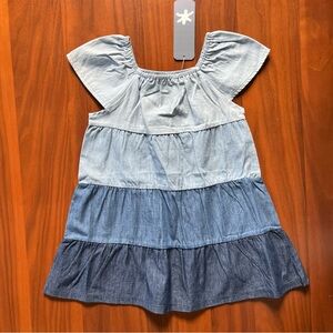 SPLENDID | Soft chambray tiered dress NWT size 3